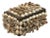 Vintage Palm Beach Style Rectangular Encrusted Shell Box in Neutral Palette For Sale