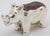 1980s Vintage Italian Handmade Genuine Sterling Silver Enameled Rhino Figurine Ottaviani 925 Animal Miniature Cabinet Curiosity Rare Collector For Sale - Image 5 of 11