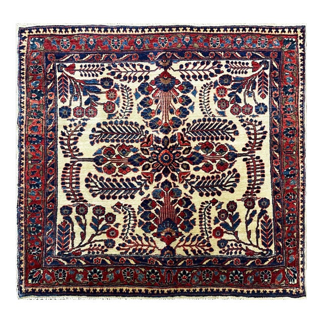 Antique Persian Sarouk Mohajeran Rug For Sale