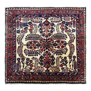 Antique Persian Sarouk Mohajeran Rug