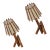 Pair of French Rattan Sconces by Louis Sognot For Sale