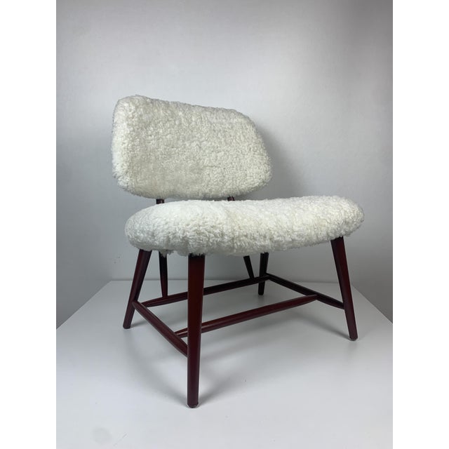 Mid-Century Scandinavian Model Teve Lounge or Easy Chair attributed to Alf Svensson, 1950s For Sale - Image 12 of 18