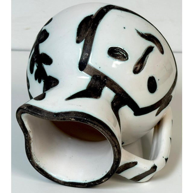 Pablo Picasso Pablo Picasso, Visage noir (Black Face Pitcher), Madoura, 1953 For Sale - Image 4 of 18