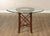 Hollywood Regency Round Glass Top Rattan Dining Table For Sale - Image 4 of 17