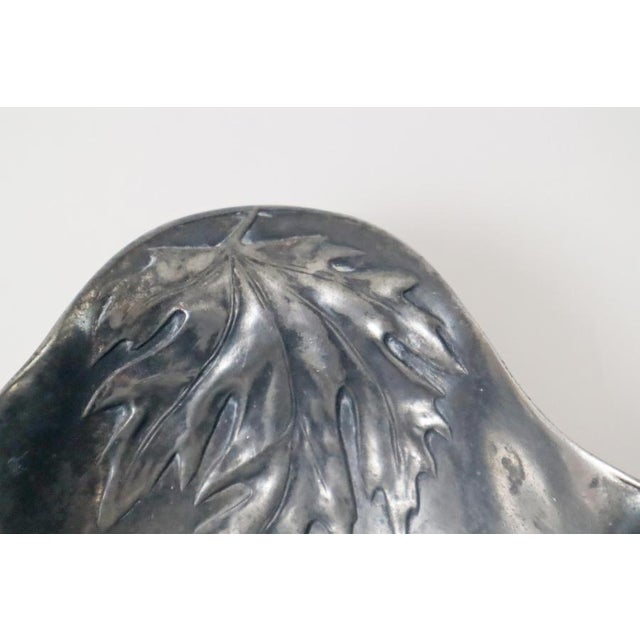 Art Nouveau Bowl with Thistles and Leaves from Bing & Gröndahl, Denmark, 1900s For Sale - Image 12 of 14