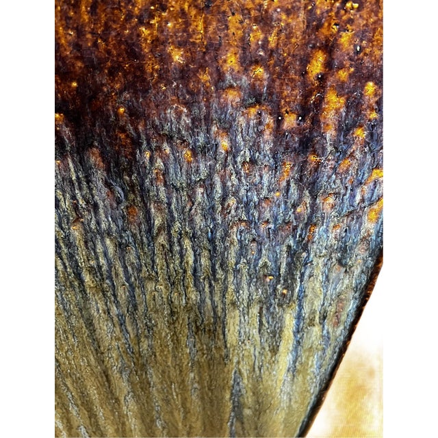 1990s Beautiful and Large Flambe Glaze Planter From Shiwan For Sale - Image 5 of 9