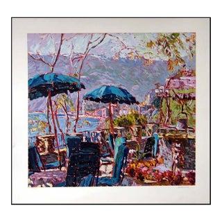 Marco Sassone Porto Roca Serigraph 1989 Hand Signed Art Submit For Sale