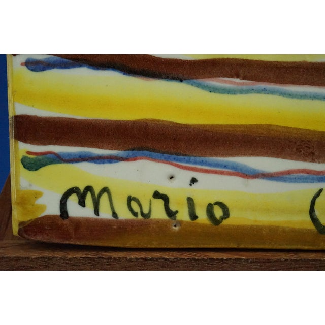 Ceramic Tile with Spanish Flamenco Dancers by Mario Cortiello, Italy, 1920s For Sale - Image 14 of 18