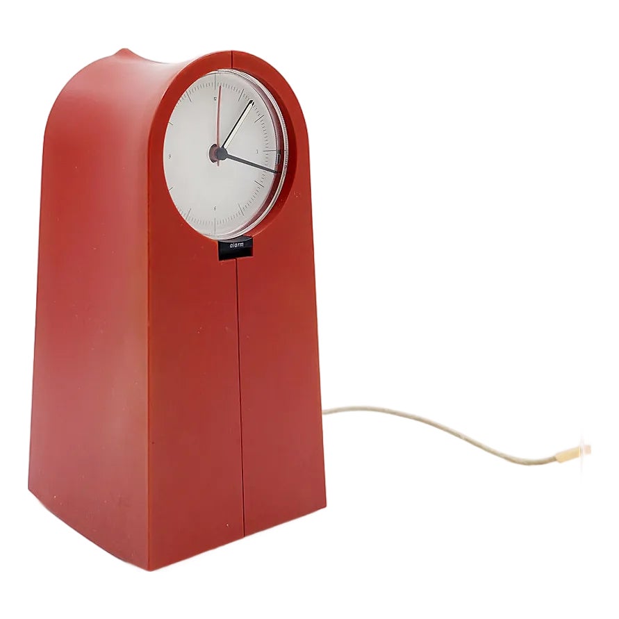House Heath Clocks 掛時計 赤とグレー Coo Coo Radio Alarm Clock by Philippe Starck for Alessi, 20th