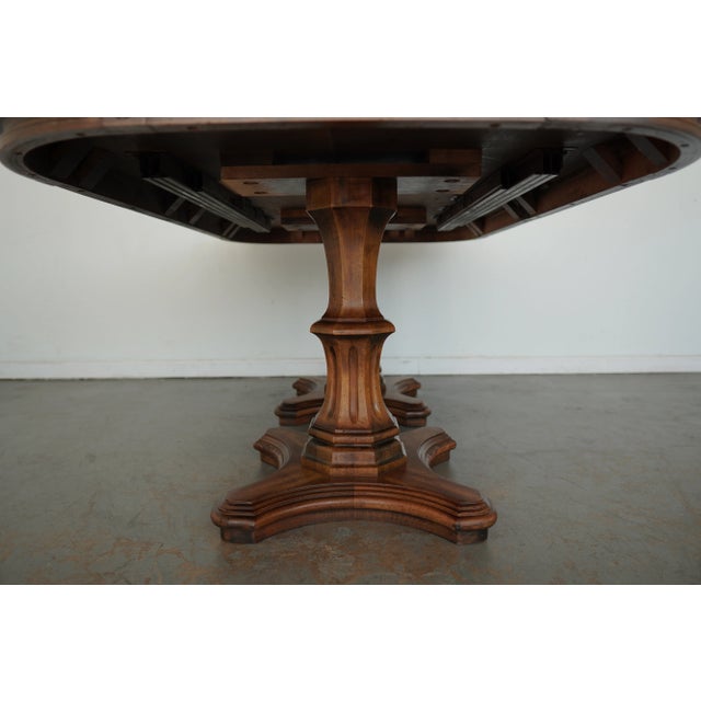Vintage Century Furniture Double Pedestal Extension Dining Table For Sale - Image 14 of 14