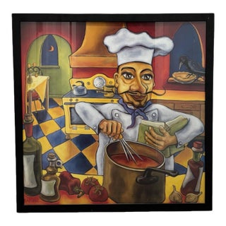 1990s Framed Art Print "Marcello" by Will Rafuse For Sale