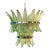Green Palmette Murano Glass Belt Chandelier by Simoeng For Sale - Image 6 of 6