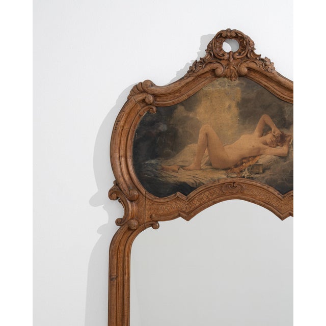 Wood 19th Century France Louis XV Gold Wood Full-length & Floor Mirrors For Sale - Image 7 of 10