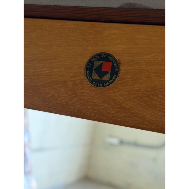 Wood j.l. Møller Rosewood Dining Table Oval Expanding Wooden Furniture Mid-Century Modern Denmark 1960s For Sale - Image 7 of 13