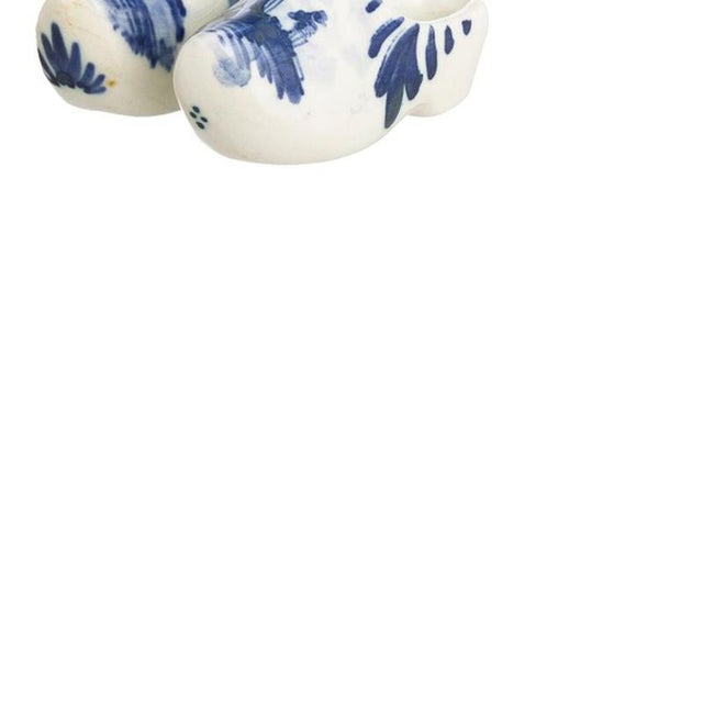 Miniature Earthenware Delft Clogs, 19th Century, Set of 2 For Sale - Image 5 of 6