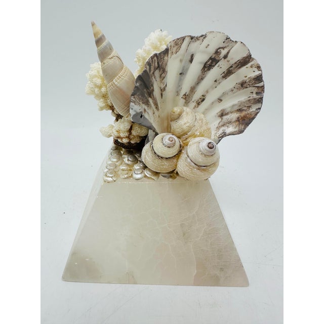 Italian Marble and Shell Sculpture For Sale - Image 4 of 8