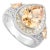Modernist 12x8 Mm Pear Cut Zircon Cocktail Ring by Carat&her- Size 6 For Sale