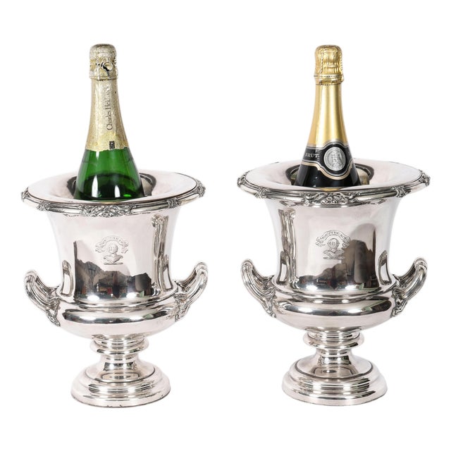 Antique George III Sheffield Wine Coolers 18th Century, Set of 2 For Sale
