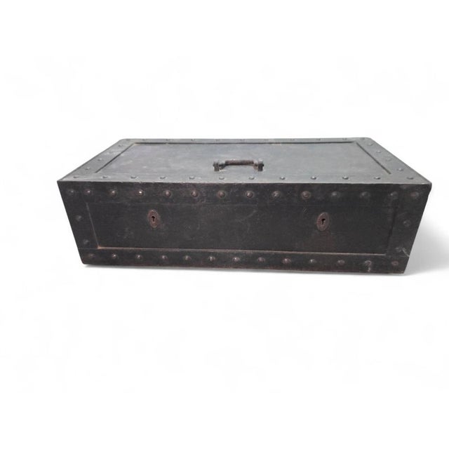 German Carriage Safe in Wrought Iron, 1890 For Sale - Image 3 of 11