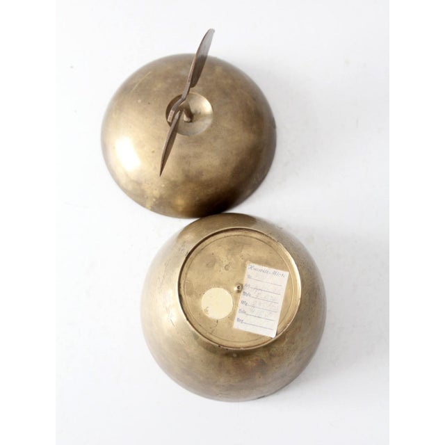 Mid 20th Century Mid-Century Brass Apple Box For Sale - Image 5 of 9