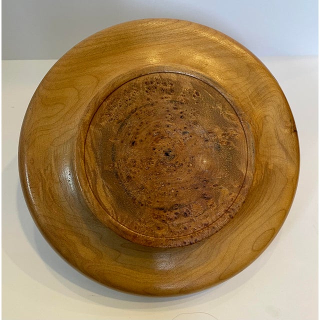 Hand-Turned Wood Serving Dish For Sale - Image 4 of 5
