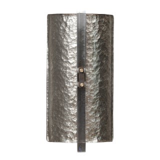 Murano Silver Art Glass Wall Light, 2000 For Sale