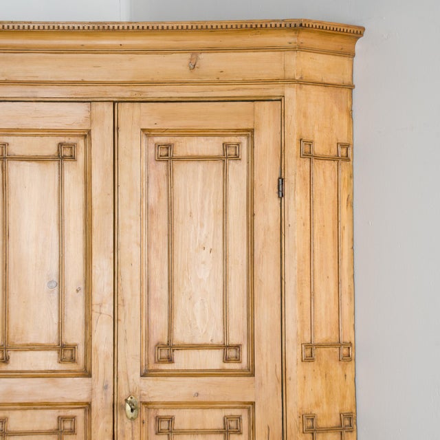 19th Century Tall Danish Pine Corner Cabinet For Sale - Image 4 of 12