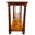 Vintage Neoclassical Two-Tier Sofa Walnut Table With Inset Glass Top & Fluted Legs For Sale In San Diego - Image 6 of 8