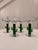 Vintage Mexican Handblown Glass Cactus Margarita Service Set - Set of 6 For Sale - Image 4 of 14
