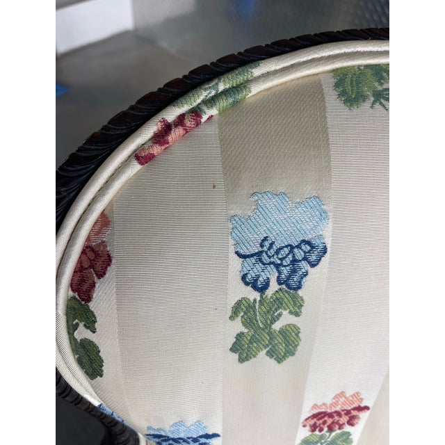 Louis XV Style Carved Wood Armchairs With Floral Upholstery, a Pair For Sale - Image 10 of 12