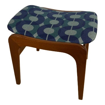 Vintage Danish Teak Ottoman, 1960s For Sale