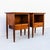 Brown Restored 1950s Mount Airy Walnut & Brass Sculptural Mid Century Nightstands, Attributed, Pair For Sale - Image 8 of 12