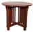 Kimball Antique Style Mission Prairie Arts & Crafts Oak Round Occasional Table For Sale