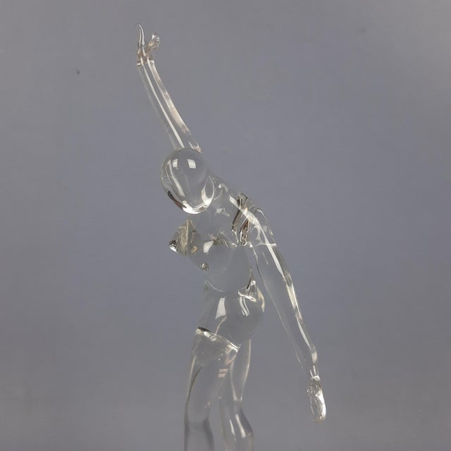 Glass Sculpture of Ballerina by Amanzio Bormioli, 20th Century For Sale - Image 8 of 17