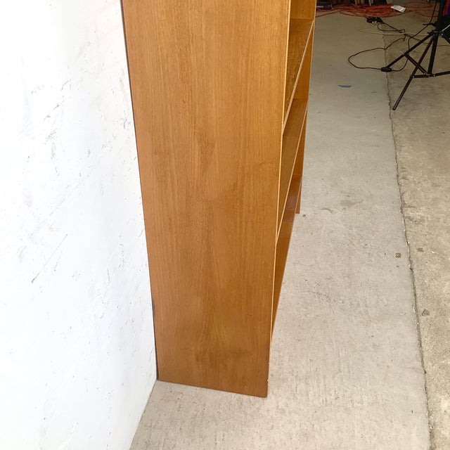 Scandinavian Modern Style Teak Bookcase With Open Display Shelving For Sale - Image 14 of 15