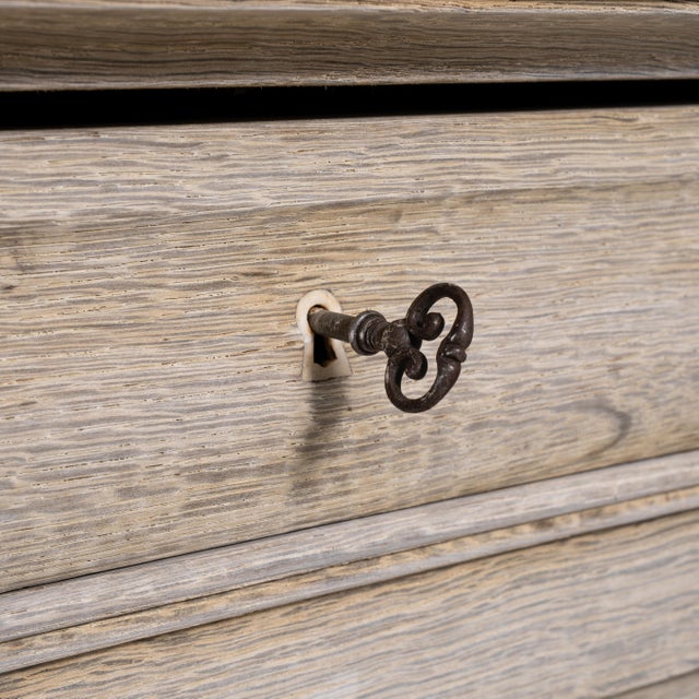 French Provincial Mid 20th Century Louis Philippe Oak Buffet For Sale - Image 3 of 16