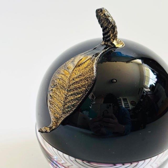 Vintage Art Glass Apple Box by Laslo for Mikasa For Sale In San Francisco - Image 6 of 11