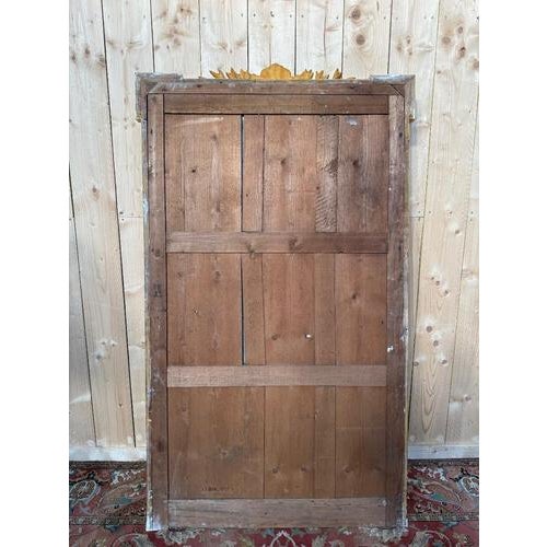 Wood Napoleon III Gilded Mirror with Gold Leaf For Sale - Image 7 of 8