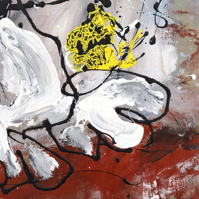 Textile Ghosts of Saturday Morning - Original Urban Pop Art Figurative Acrylic Airbrush Painting on Canvas For Sale - Image 7 of 8
