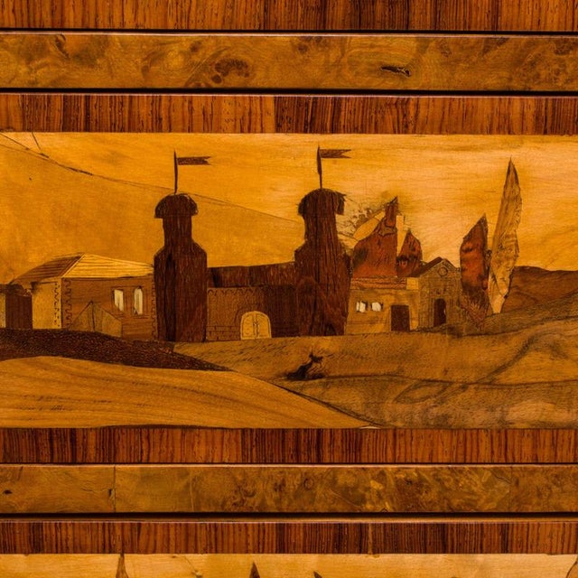 Neoclassical Writing Desk with Marquetry, 1826 For Sale - Image 15 of 18