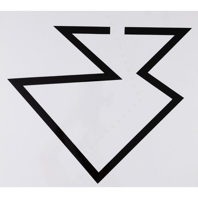 Lucio FONTANA (1899-1968) Black Spatial Concept Original screen-printed and perforated poster Signed in the plate On...