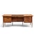 Alma Castilian Mid Century Walnut and Leather Executive Desk This desk measures: 78 wide x 38 deep x 29 high, with a chair...