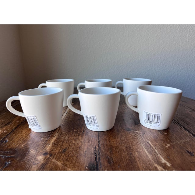 Contemporary Set of 6 - Villeroy and Boch Manufacture Rock Blanc Coffee Cup 7.5 Oz For Sale - Image 3 of 12