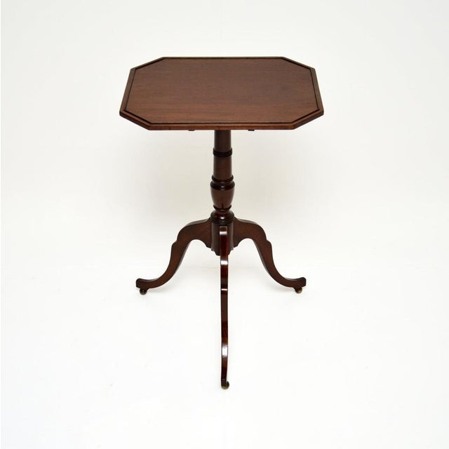 Antique Georgian Tilt Top Side Table, 1800 For Sale - Image 9 of 9