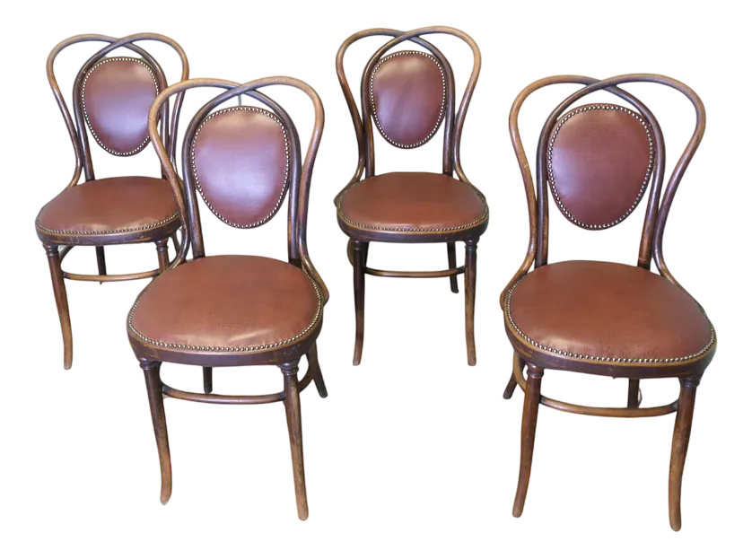 Bistro Bentwood Chairs, 1910, Set of 4 | Chairish