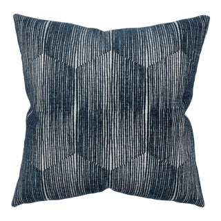 Stereo Indigo 22x22 Pillow For Sale