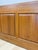 Wood Antique Style Oak Office Credenza With Locking Doors and Finished Back For Sale - Image 7 of 17