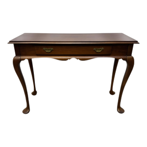 Vintage Traditional Chippendale Style Mahogany Console Table