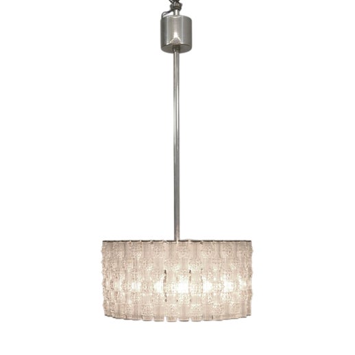 Glass Tube Pendant Light from Kaiser For Sale
