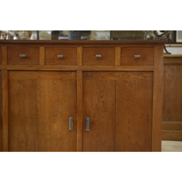 Modernist Art Deco Oak Buffet, 1940s For Sale - Image 6 of 15